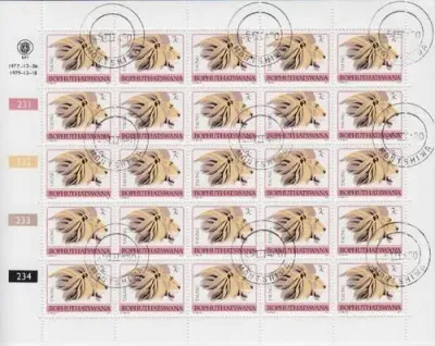 Bophuthatswana - SACC 11 Full Sheets mint and used - Lion - as per scan