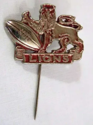 Vintage Lions Rugby tour sick pin badge