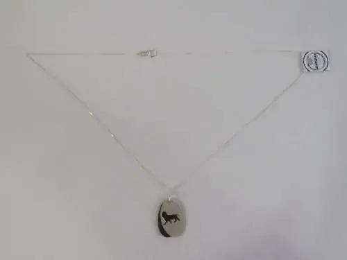 Amari sterling silver and ebony pendant with necklace - Lion