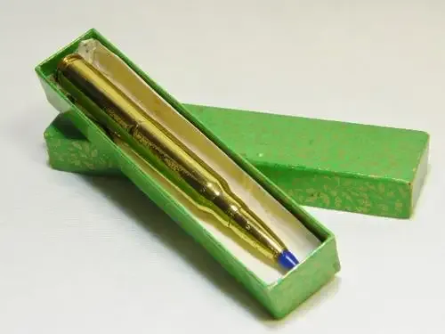 Vintage trench art pen made from bullet casings - as per photo