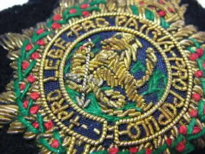 Zimbabwe Police Office bullion wire cap badge
