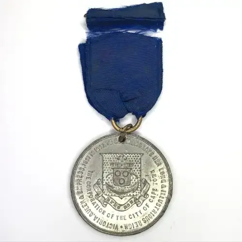 1897 Queen Victoria Long Illustrious Reign medallion for City of Cape Town