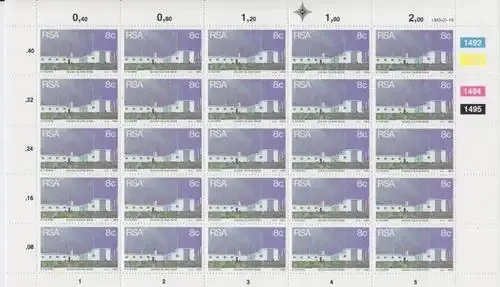 SACC 541-544 Full mint Sheets - Weather Stations - as per scan