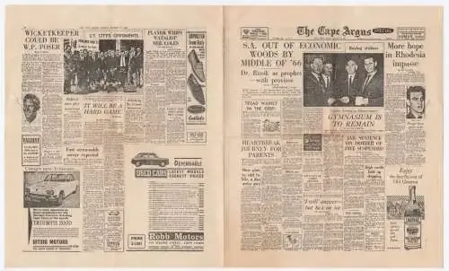 1965 Miniature Cape Argus souvenir