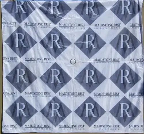Maidstone Rist Flag - used in the movie ` The Philantropist ` - 198 cm x 198 cm - as per photo