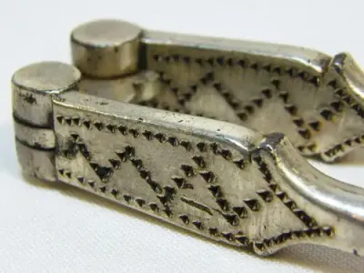 Antique silver plated nutcracker - marked Silbert