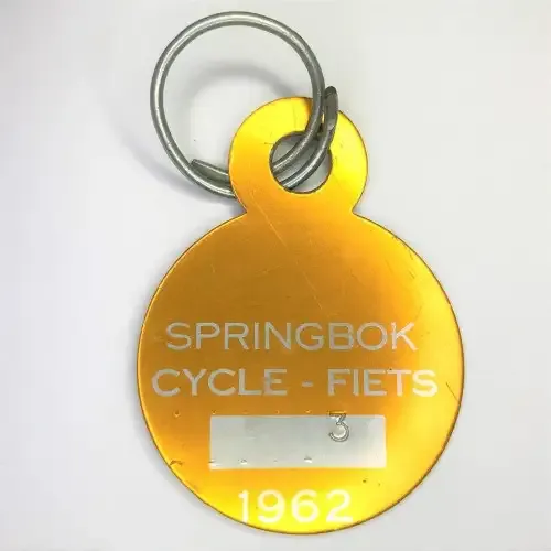 1962 Springbok bicycle license