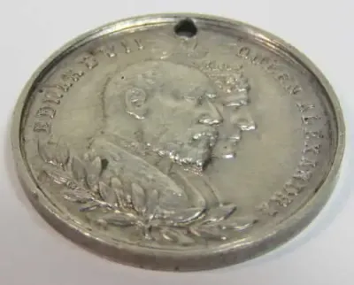 1902 Edward VII silver coronation medallion