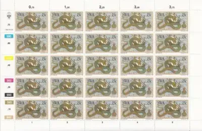 SWA - SACC 403-406 - Set of Mint Fuel Sheets - Discovers of SWA