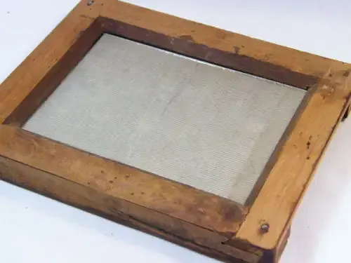 Vintage wooden contact printing frame with glass - as per photo
