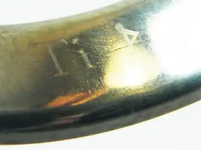 Mens Titanium ring with engraved Arthur Kaplan inside - size Z+