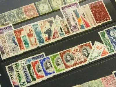 Collection of 68 stamps from Andorra and Monaco