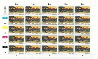 SWA - SACC 407-410 - Set of Full Sheets - Mint - Mountains of SWA