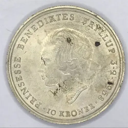1968 Denmark Silver 10 Kroner - uncirculated