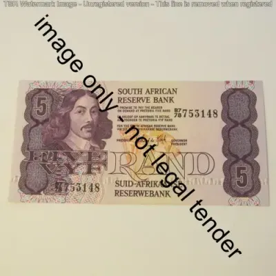 GPC de Kock 3rd issue R5 notes - 3x uncirculated notes