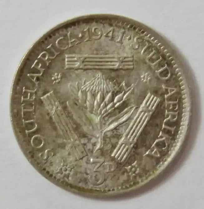 1941 SAU Threepence - Uncirculated