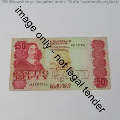 South Africa 50 Rand GPC de Kock 1984