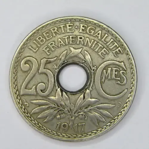1917 France 25 Centimes - XF