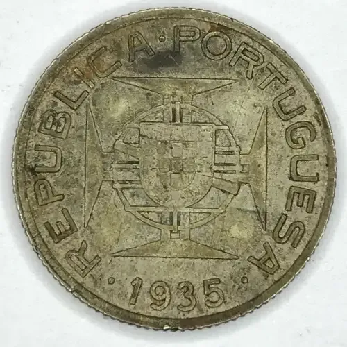 1935 Mozambique 2 1/2 Escudo- SCARCE - AU