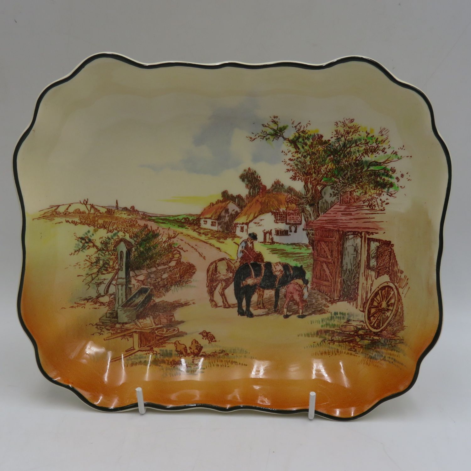 Vintage Royal Doulton Rustic England serving platter