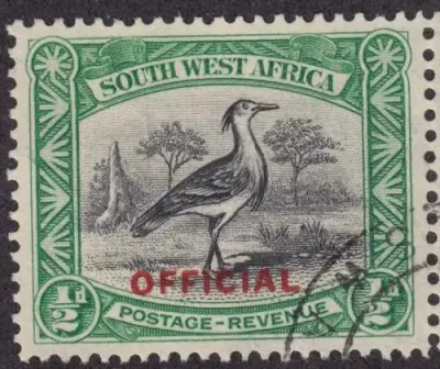 SWA - SACC 13 Official SWA 1/2d used pair - as per scan