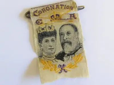Coronation ribbon for Edward 7 - 1902