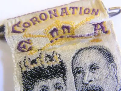 Coronation ribbon for Edward 7 - 1902