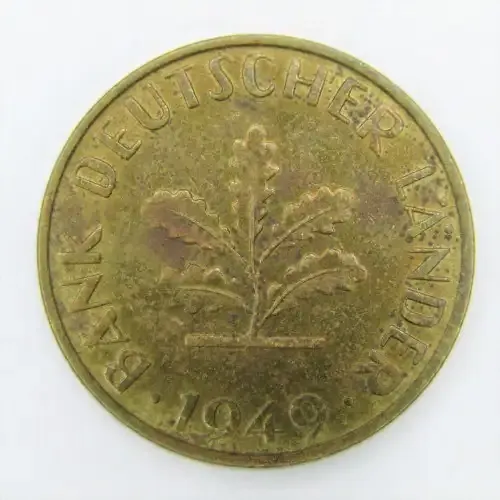 1949 D Germany 10 Pfennig - AU