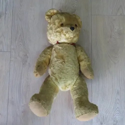 Vintage teddy bear - Length 67 cm
