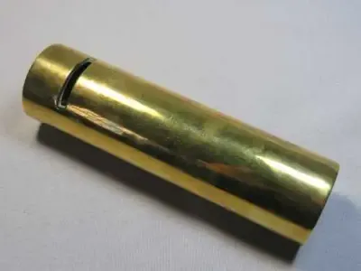 Vintage brass ornament - Looks like it was made from a train whistle