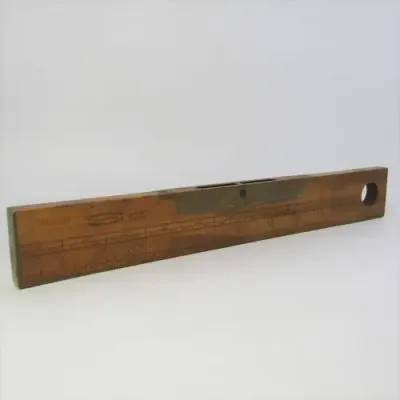 J. Rabone and Sons antique spirit level with brass trimmings