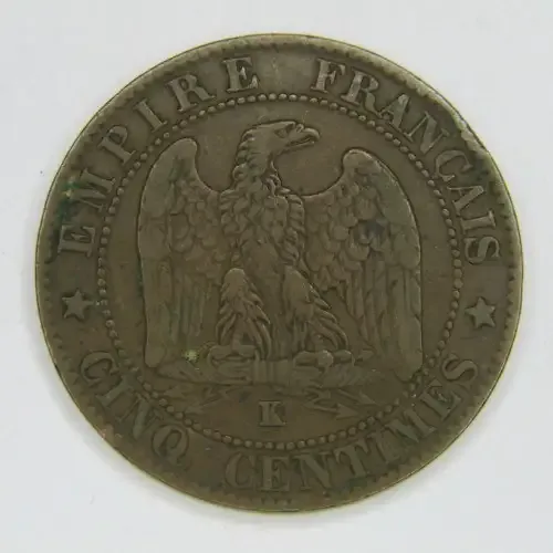 1864 France 5 Centimes - VF