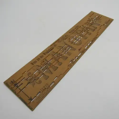 Punched Media Manopan No. 650 - When J Survey the Wondrous Cross - Late 1800`s