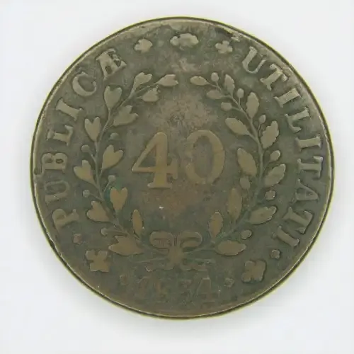 1834 Portugal 40 Reis (Pataco) Maria II