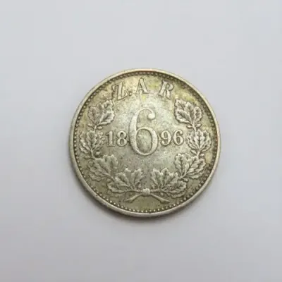 1896 ZAR Kruger sixpence