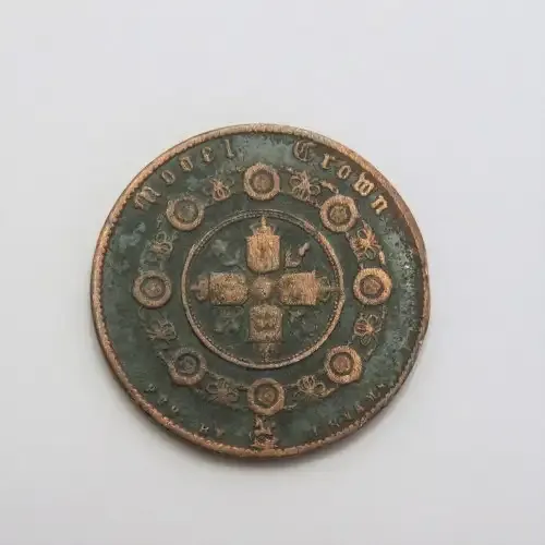 1848 Victoria Queen of Great Britain model crown well used