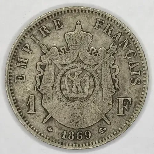 1869 France 1 Franc
