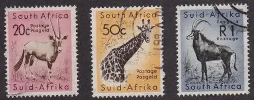 SA - SACC 194, 195. 196 used Stamps - as per scan