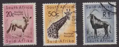 SA - SACC 194, 195. 196 used Stamps - as per scan