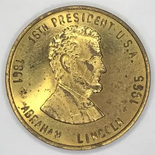 1861-1865 Abraham Lincoln ` Honest old Abe` Medallion