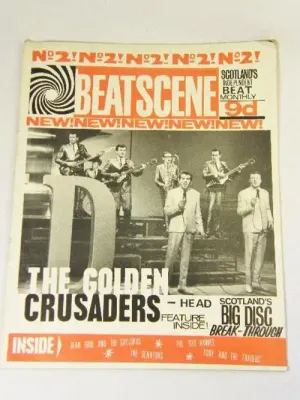 Scottish Beatscene no 2 magazine - may 1964 - The Golden crusaders - FINAL CLEARANCE SALE