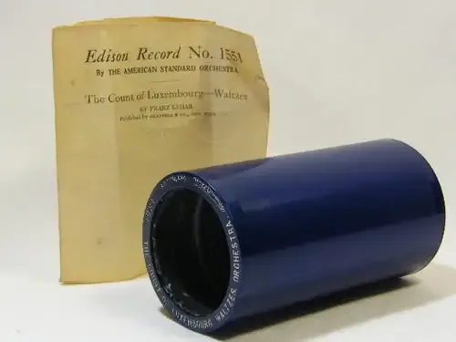 Edison Blue phonograph record # 1551 The Count of Luxembourg by Waltzes Orchestra - as per photo