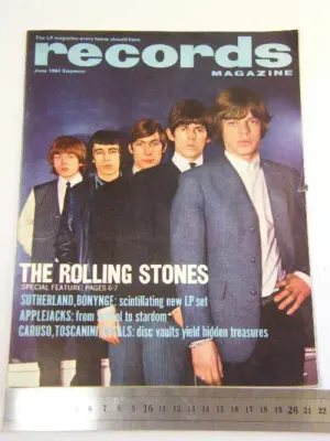 Records magazine June 1964 with Rolling Stones special - as per photo