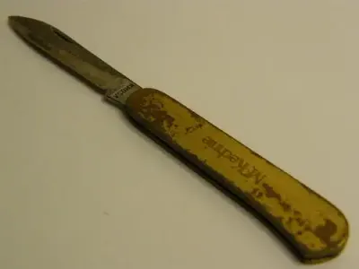 KMOSA Knife with Mckechnie advertising - Scarce - as per photo