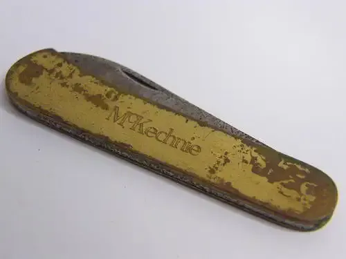 KMOSA Knife with Mckechnie advertising - Scarce - as per photo