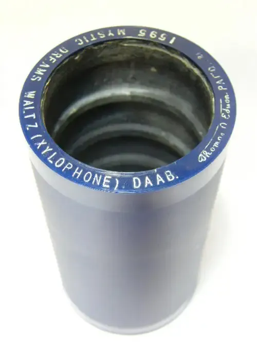 Edison Blue phonograph record # 1595 Mystic dreams waltz (xylophone) by DAAB - as per photo