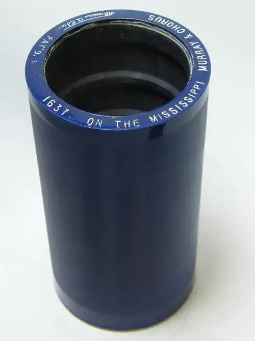 Edison Blue Amberol phonograph record # 1637 On the Mississippi by Murray and Chorus - as per photo