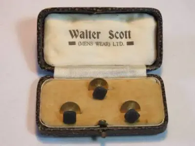 Set of 3 Walter Scott collar studs