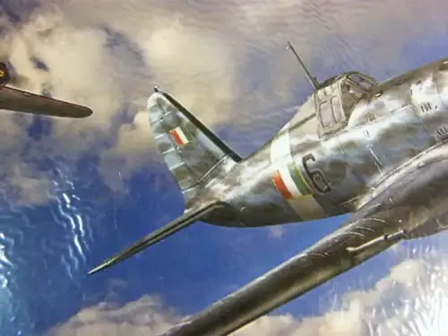 Military Aviation picture of WW2 Italian and US Air Force planes