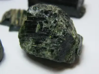 100 Grams of natural Green / Blue rough tourmaline mineral samples